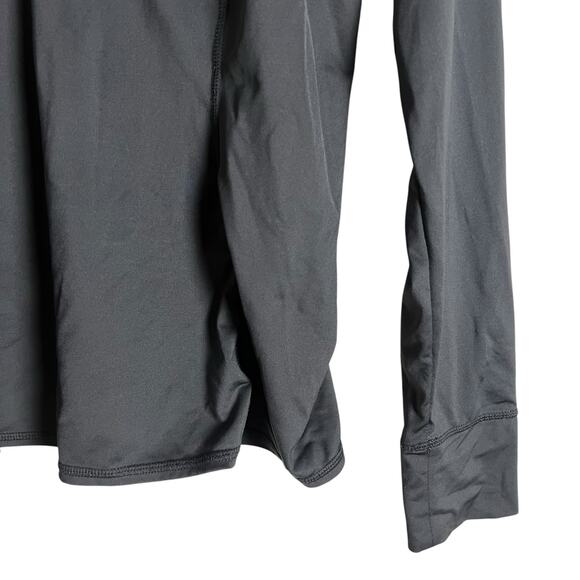 Athleta Interpid Sun Shield Gray Long Sleeve Quarter Zip Shirt Size Medium - Picture 4 of 9